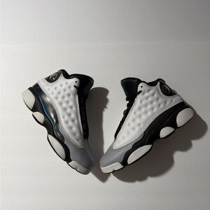 Air Jordan 13 Retro White, Black & Grey Sneakers